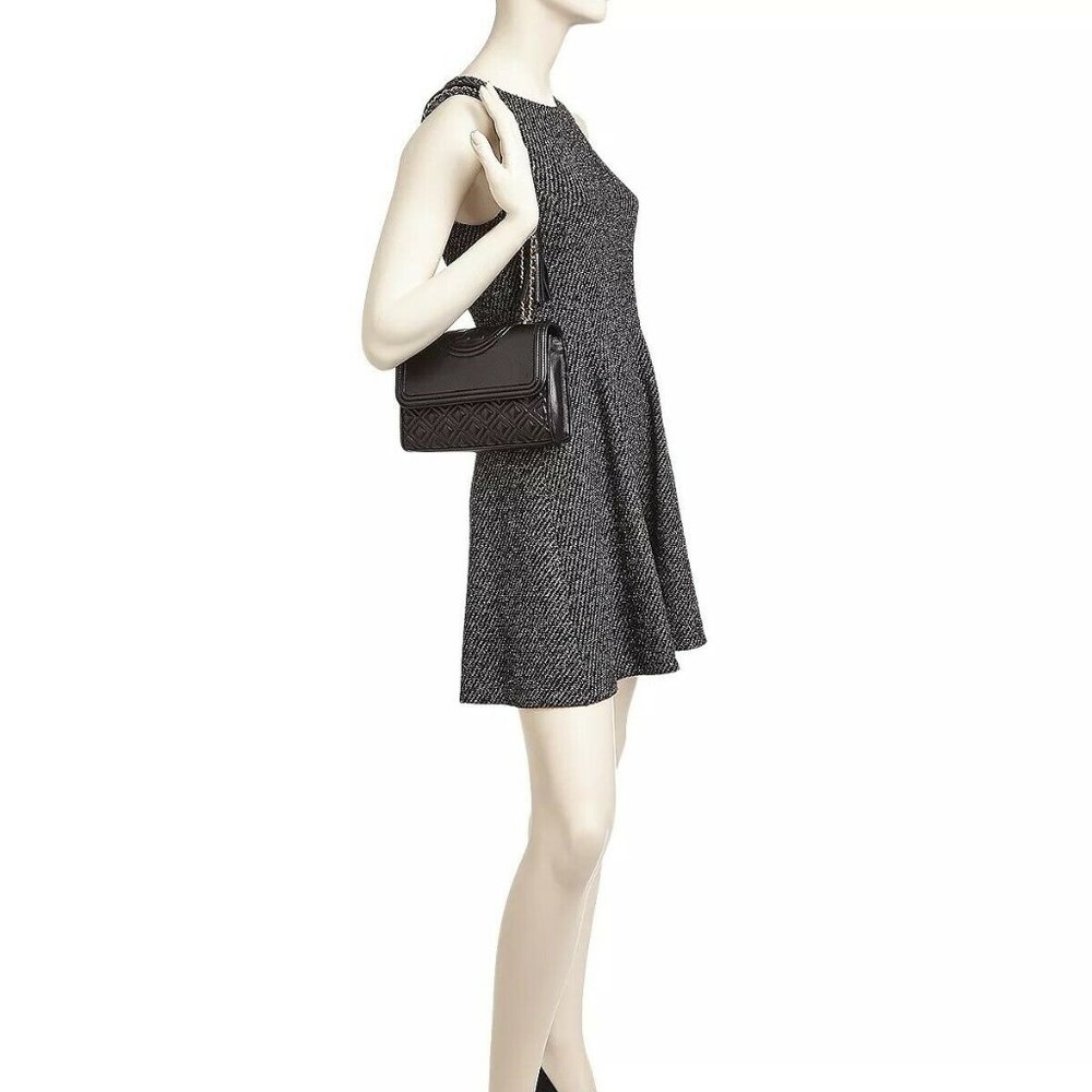 NWT Tory Burch Fleming Small Leather Shoulder Crossbody Bag CLOUD BLUE Authentic - Picture 6 of 15